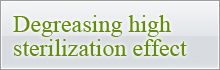 Degreasing high sterilization effect